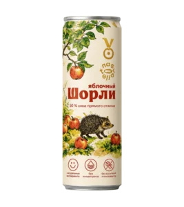 Шорли Яблоко ж/б 0,45л